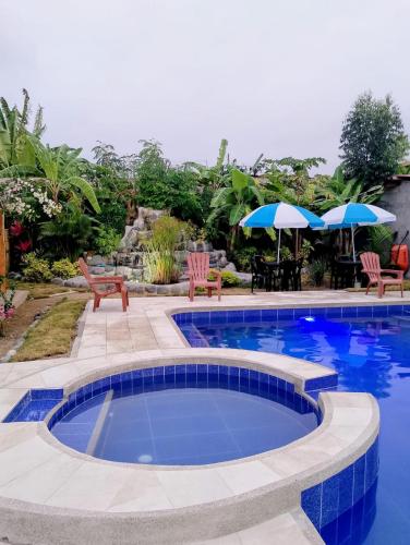 Swimming pool, Cabanas Riviera Pacific in Pedernales