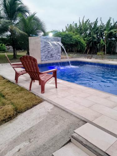 Swimming pool, Cabanas Riviera Pacific in Pedernales