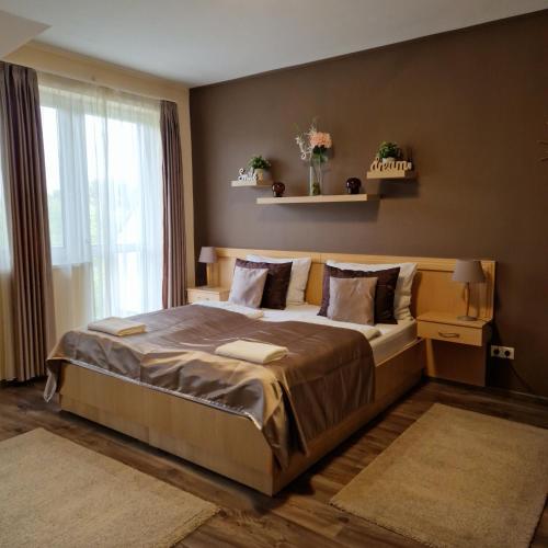 Bed, Fiore Wellness Apartman in Zalakaros