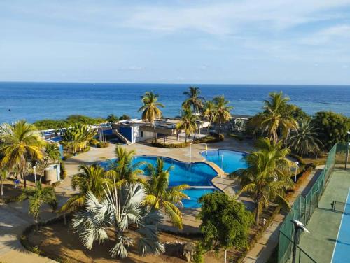 景觀, Ocean view apartment near the airport in 邁克蒂亞
