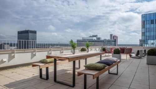 Homely! Skyview 2-Room Apartment, Airport, Fair, Rooftop, Gym!, Frankfurt nad Menem (zdjęcie 6)
