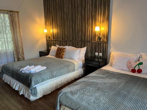 1 double bed