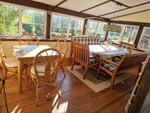 Balkons/terase, Ferienhaus Hasenhügel mit Seeblick (Ferienhaus Hasenhugel mit Seeblick) in Schoneberg (Uckermark)
