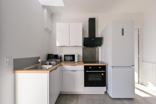 virtuve, L'Escale Brièronne - Confortable au cœur de la Brière (L'Escale Brieronne - Confortable au cœur de la Briere) in Saint-Joachim
