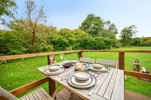 A szálláshely kívülről, Stag Shepherds Hut in Withyham
