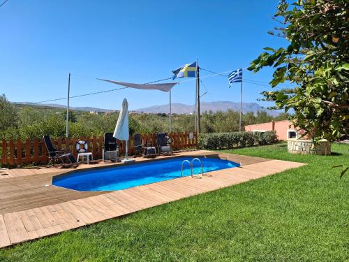 Swimming pool, Terra Solaris Guesthouse in Mithimna