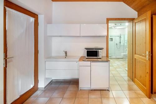 مطبخ, Naturferienwohnung Am Lautergarten in هايينجين