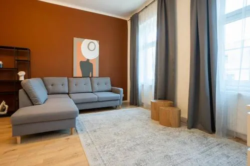 Bright 1BR apartment with a queen-size bed in Wien, Österreich
