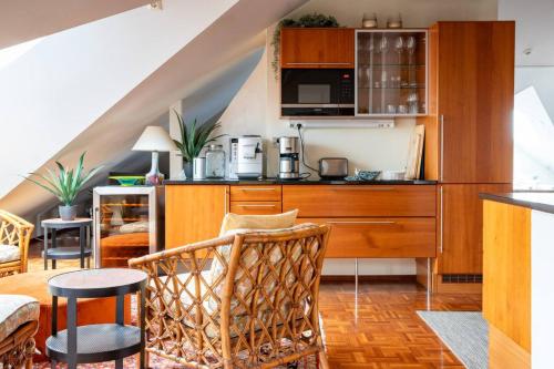 Kitchen, Penthouse Loft with Jacuzzi and Sauna in Espoo