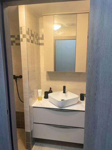 ห้องน้ำ, Moderní apartmán Vila Domus (Moderni apartman Vila Domus) in ยาโรเมอร์