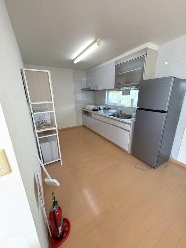 кухня, Private villa with a dog run and ocean view in Gabinocho