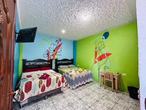 2 double beds