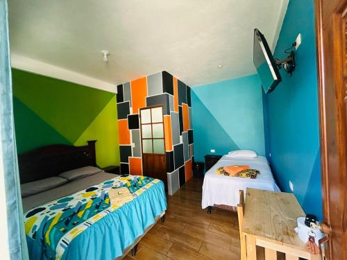 2 double beds