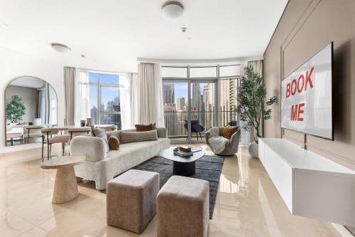 Free housekeeping visits during your stay - StayShort - Downtown For 6 with Burj Khalifa View, Дубай (фото 2)