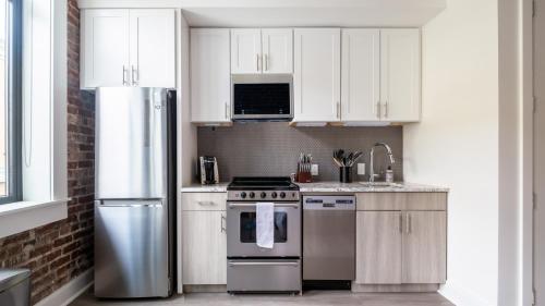 Konyha, Landing Apartments - Landing Midtown in Birmingham városközpont