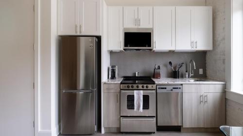 Konyha, Landing Apartments - Landing Midtown in Birmingham városközpont
