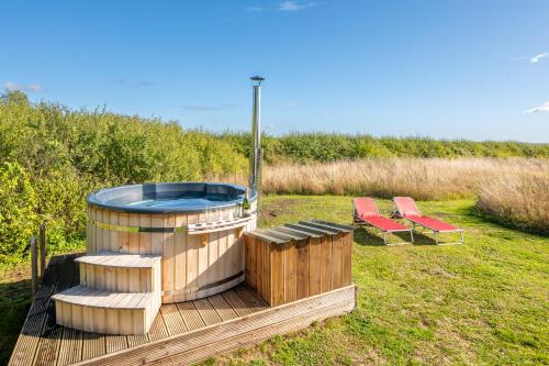 Karsto avotu baseins, Luxury glamping in Constable Country - Valley View Yurt in Boxford (Suffolk)
