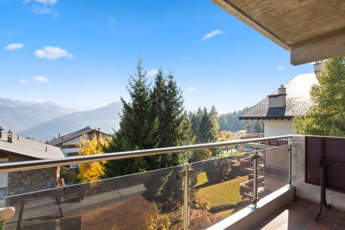 ทัศนียภาพภายนอกโรงแรม, Crans-Montana, 5 pers, balcon vue et parking privé (Crans-Montana, 5 pers, balcon vue et parking prive) in ร็องดอญ