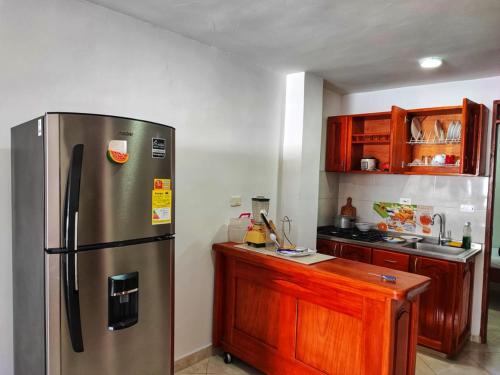 Kitchen, Apartamentos de 2 habitaciones cerca al parque in Támesis