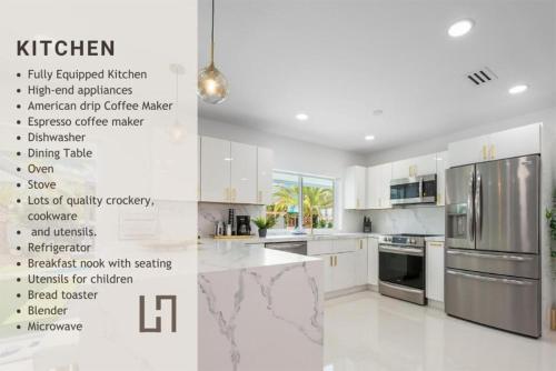 Stunning 5BR Heated Pool, Beach Access & Games L06 in West Perrine