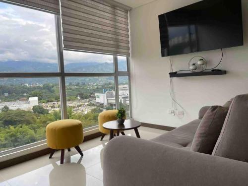 Apartamento norte de Armenia, piso 12 con zona social completa