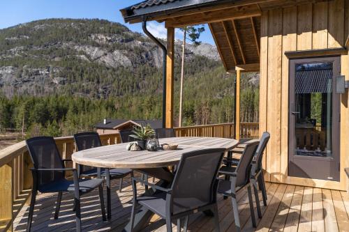 Terraza/balcón, Sigr Hytte - 8p - With Sauna in Vradal