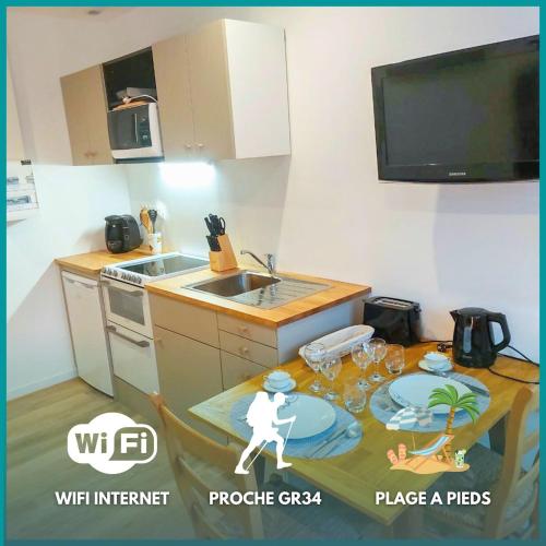 Ty Angel - wifi - 1er étage - Location saisonnière - Crozon