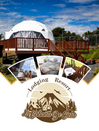 Domo glamping con jacuzzi y croquet