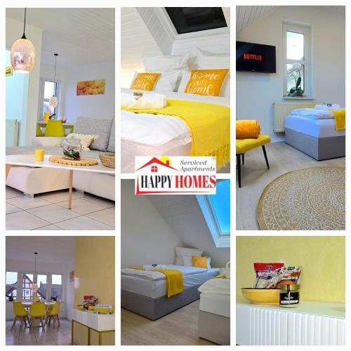 HAPPY HOMES YELLOW - Dein stylisches Design-Apartment - WLAN - Netflix - PS5 - P in Nidda, Deutschland
