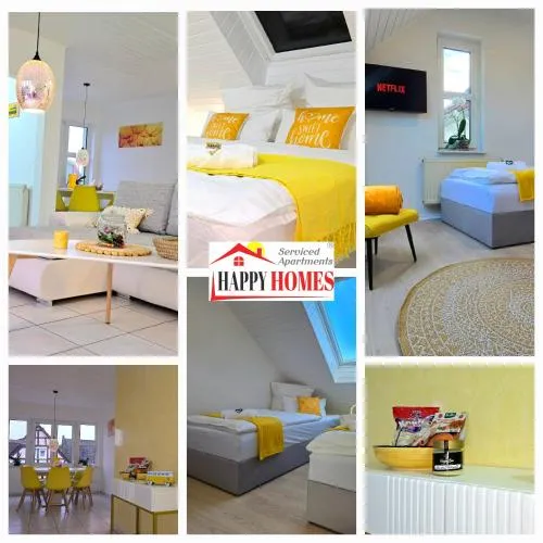 HAPPY HOMES YELLOW - Dein stylisches Design-Apartment - WLAN - Netflix - PS5 - P in Nidda, Deutschland