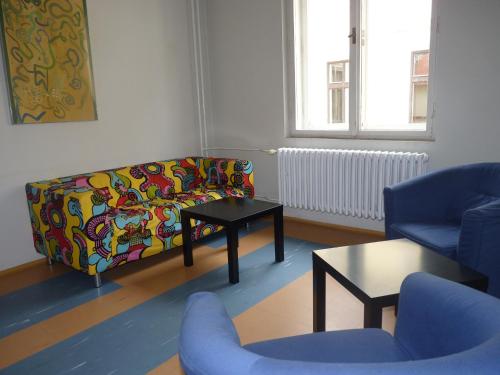 ห้องส่วนกลางสำหรับนั่งเล่น/ดูทีวี, Hostel Bernarda Bolzana in ทาบอร์