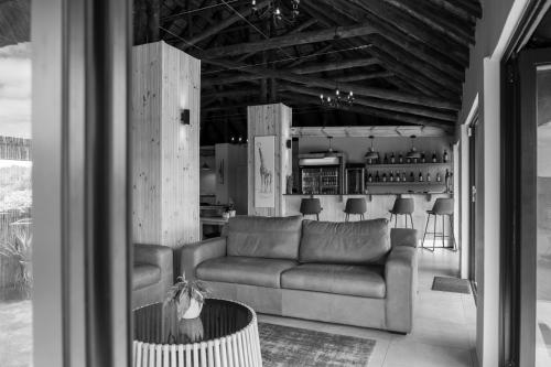 Общ салон/телевизионна зона, Charihandra Game Lodge in Tregathlyn Game Farm