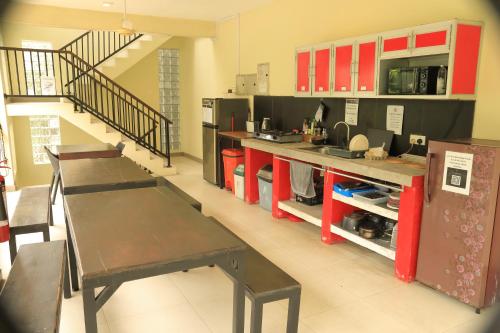 廚房, JJ's Hostel Mirissa in 米利沙