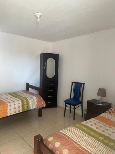 Hab baño compartido, 10 cdas Plaza de Armas, con terraza y vista a los volcanes