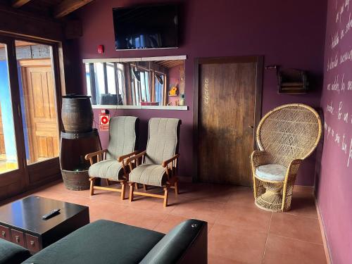 Koplietošanas atpūtas telpa ar TV, La Casa Azul in Alcanadre