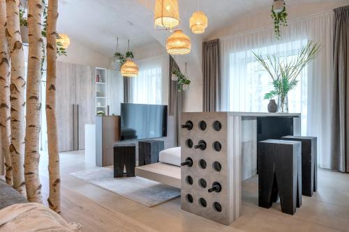 Instalaciones, Moderní a útulné studio na statku z roku 1880 (Moderni a utulne studio na statku z roku 1880) in Prague 22