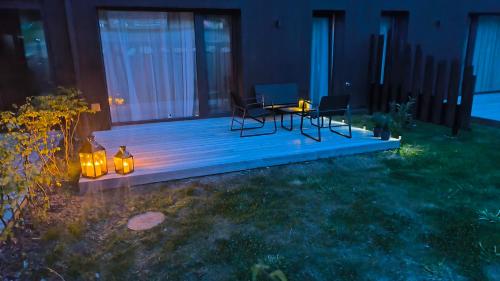 Erkély/terasz, Apartmán Krušnohorec pod Plešivcem (Apartman Krusnohorec pod Plesivcem) in Abertamy