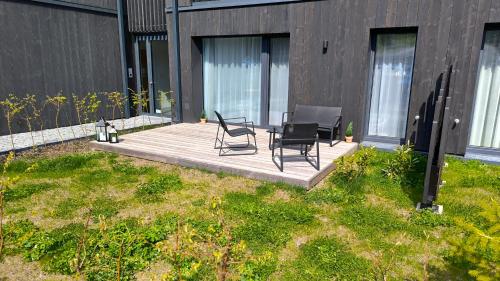 Erkély/terasz, Apartmán Krušnohorec pod Plešivcem (Apartman Krusnohorec pod Plesivcem) in Abertamy