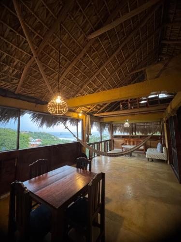 . Cabaña con vista al mar y wifi Starlink en San Agustinillo