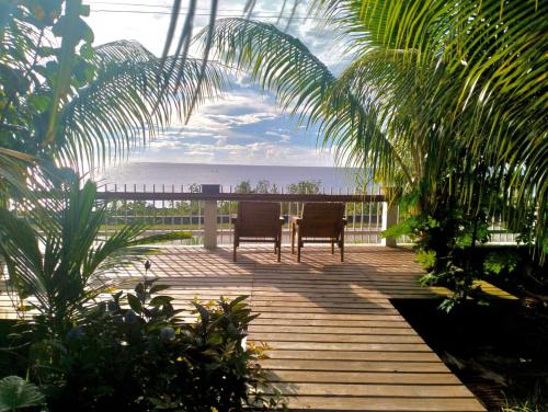 View, Blue Lizard House in San Andres Island