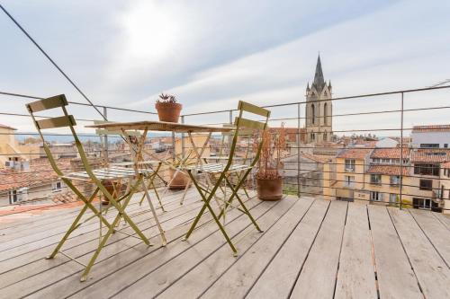 Urban loft with terrace downtown