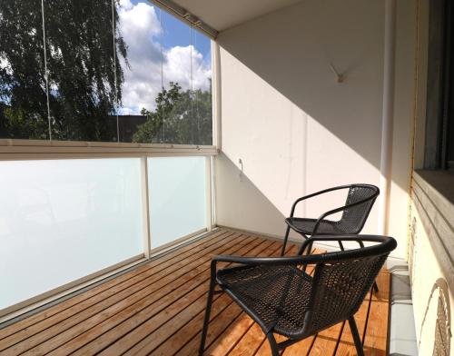 Balcony/terrace, Central and Spacious Apartment for 4 with Sauna in Kirkkonummi