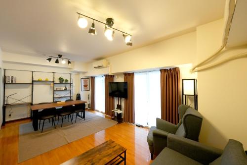 ポムドパン405 大阪中心街 道頓堀徒歩10分!!! 日本橋駅 徒歩10分 ホテルリネン使用