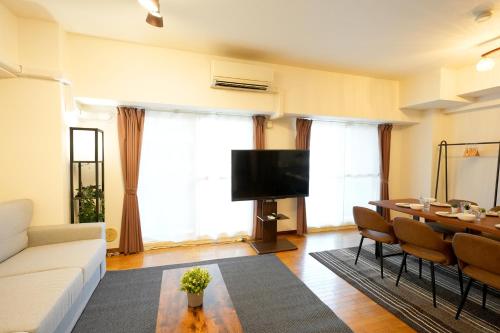 ポムドパン402 大阪中心街 道頓堀徒歩10分!!! 日本橋駅 徒歩10分 ホテルリネン使用