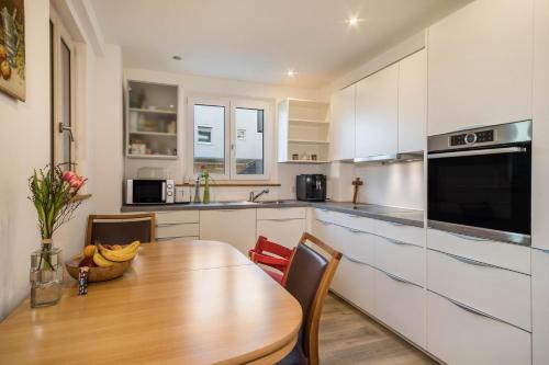 ห้องครัว, Ferienwohnung Tannenblick in โฮเชท