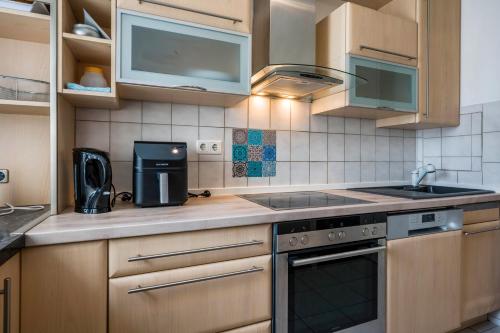 Kitchen, Appartement am Kurpark in Bad Aibling