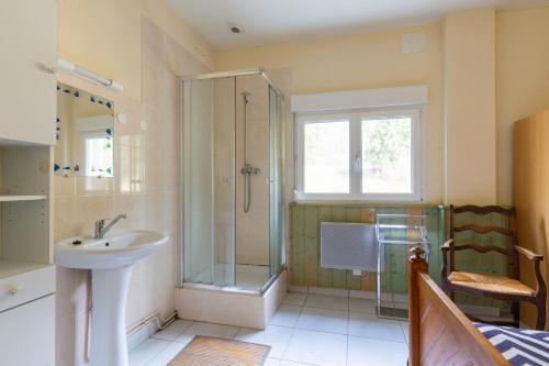 Badkamer, Gite Du Dombief in La Chaux-du-Dombief