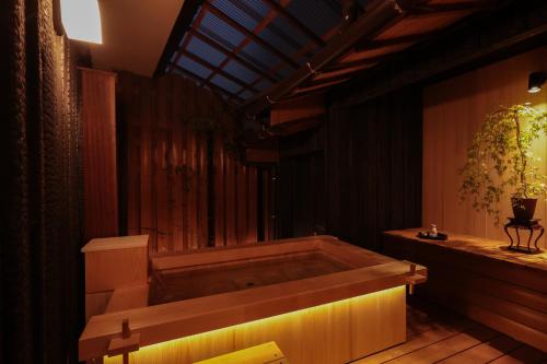 Open air bath, Sion Hotel    Private Luxury Ryokan with Tea Ceremony in Miyajima