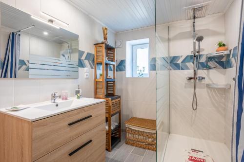 ห้องน้ำ, Appartement Entre Mer et Marais in ชาลอง