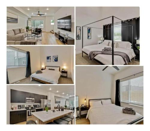 3 Min to DT - 2 Car Garage - Lux Townhome - King Bed